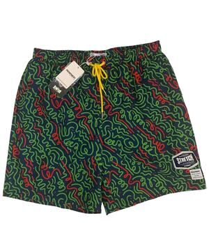 Mosmann Australia Men's Size L Lined 4 Way Stretch Drawstring Swim Shorts New